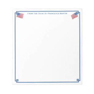 From The Desk Of   Smart All-American Personalised Notepad
