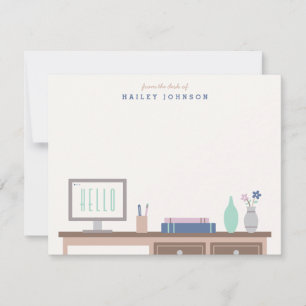 From the Desk of Stationery - Midnight Note Card