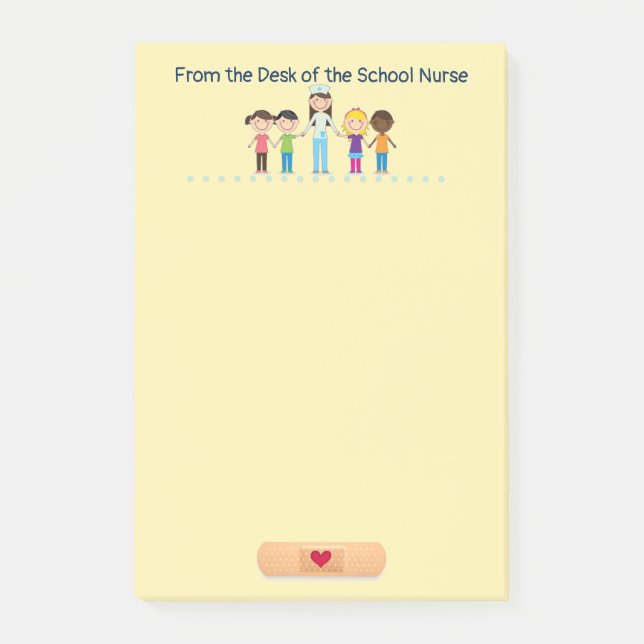 From the Desk of the School Nurse Post-it Notes (Front)