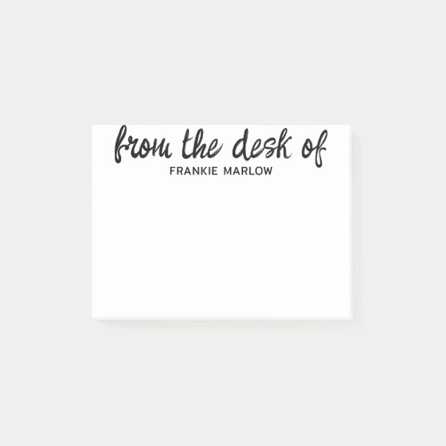 From The Desk Of Your Name Personalised  Post-it Notes (Front)