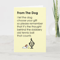 From The Dog - a funny happy birthday poem