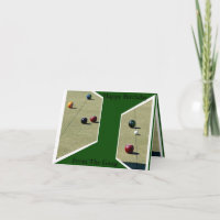 From The Gang, Lawn Bowls Small Birthday Card