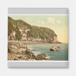 From the harbour, Clovelly, England vintage Photoc Magnet