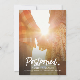 From The Heart Editable Colour Save The Date Card