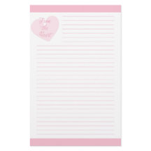 From the Heart Pink Lined