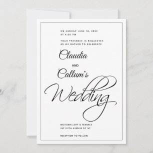 From The Heart Wedding Invitation