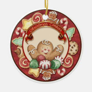 From the Kitchen Christmas Cookies - SRF Ceramic Ornament