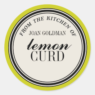 "From the Kitchen of" Circle Label Template
