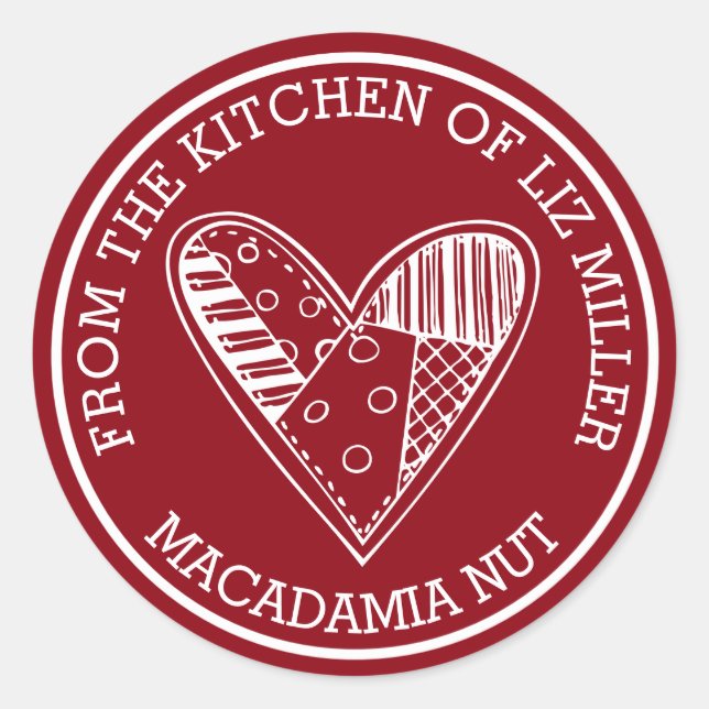 From The Kitchen Of Classic Round Sticker (Front)