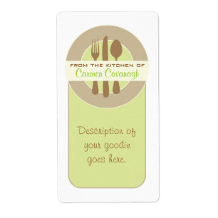 From the Kitchen Of Container Labels (avacado)