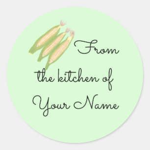 From the kitchen of, Corn on the Cob Stickers
