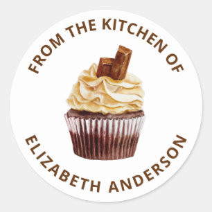 From the Kitchen of Cupcake Pastry Chef Bakery Classic Round Sticker