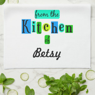 From the Kitchen of Custom Retro Kitchen Towel