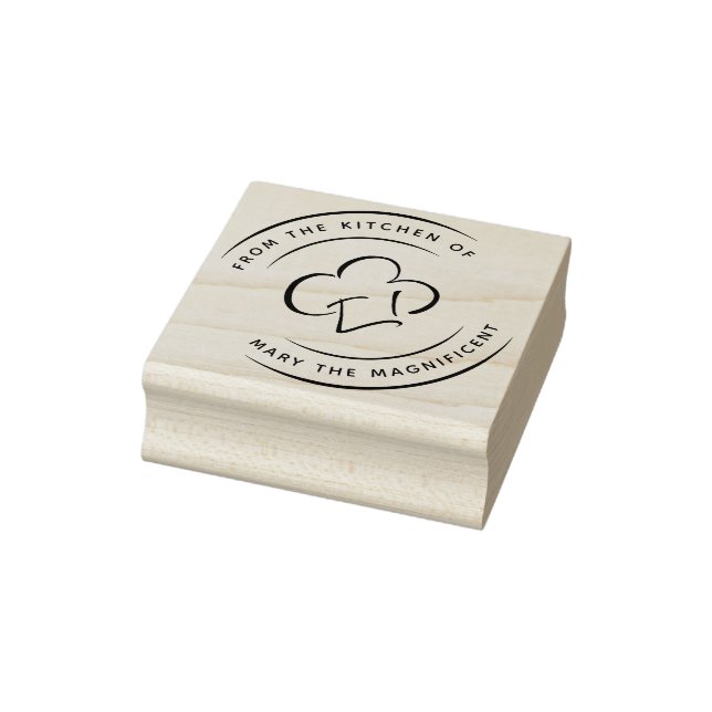 From the Kitchen of - Fluffy Round Chef Hat Rubber Stamp (Stamp)
