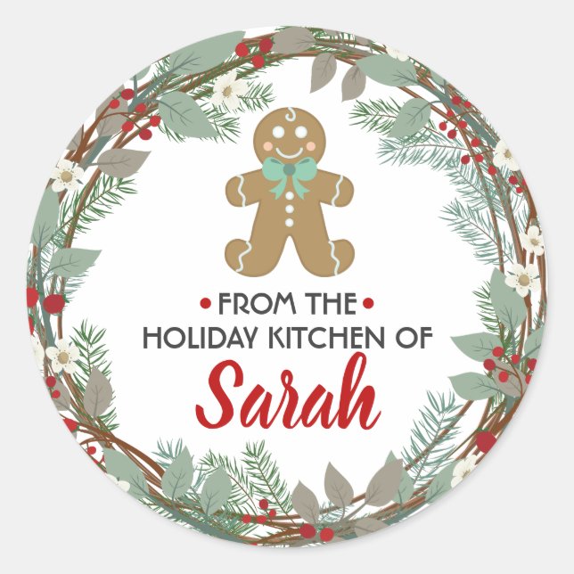 From the Kitchen of Holiday Baking Stickers (Front)