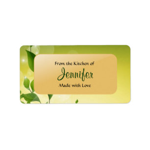 From the Kitchen of - Label Template