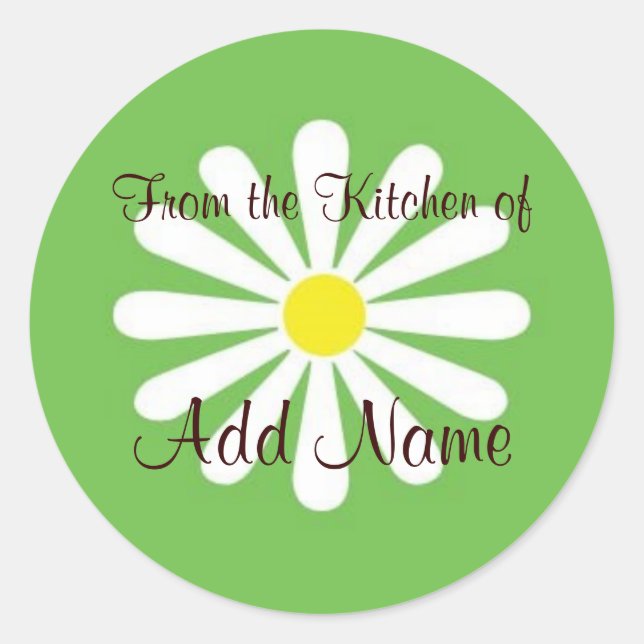 From the Kitchen of Lable Classic Round Sticker (Front)