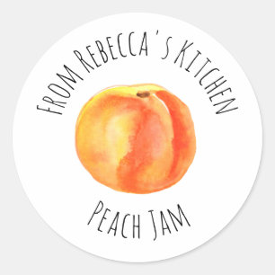 From The Kitchen Of Peach Jam Classic Round Sticker
