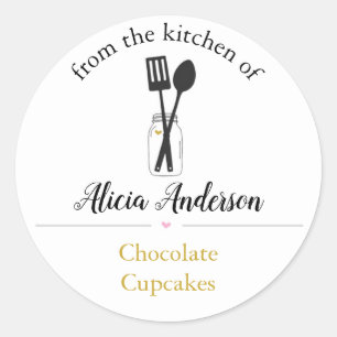 From the Kitchen Of Personalised Stickers Spatula