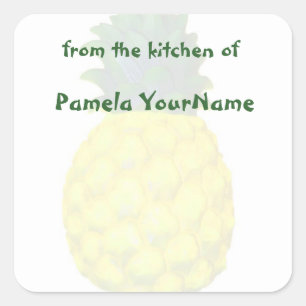 From the Kitchen of Pineapple Square Sticker