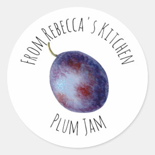 From The Kitchen Of Plum Jam   Classic Round Sticker