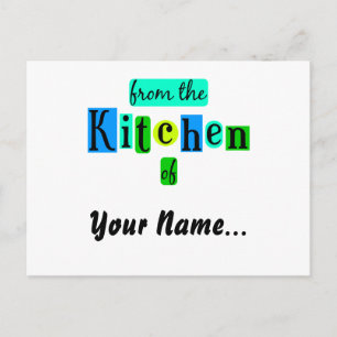 From the Kitchen of Retro Blues Recipe Card