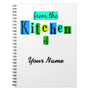 From the Kitchen of Retro Custom Notebook