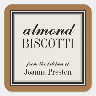 "From the Kitchen of" Square Label Template
