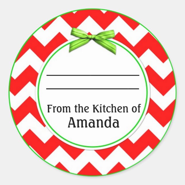 From the Kitchen of Sticker, Made For You By Label (Front)