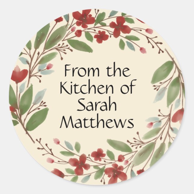 From the kitchen of stickers (Front)