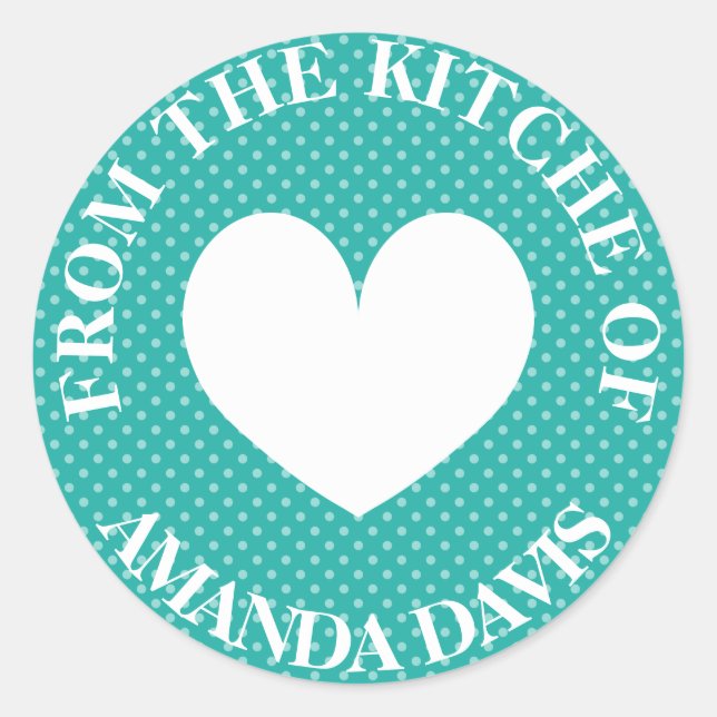 From the kitchen of stickers | turquoise blue (Front)