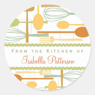 From the Kitchen Retro Cooking Utensils Sticker