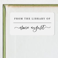 From the Library of Book Label