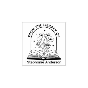 From the Library of Bookplate Rubber Stamp