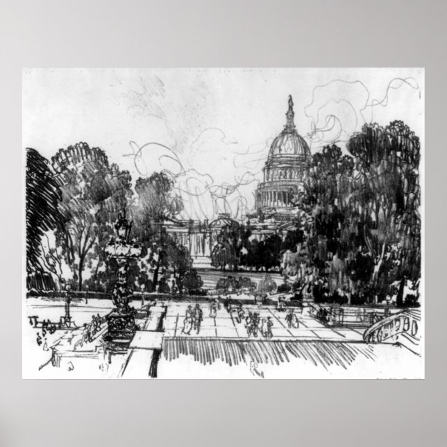 From the Library of Congress Steps - Joseph Pennel Poster (Front)