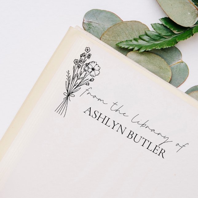 From the Library Of Custom Name Rubber Stamp (Creator Uploaded)