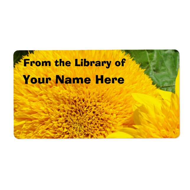 From the Library of "Custom Name" Sunflowers (Front)