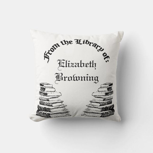 From the Library of Custom Pillow (Front)