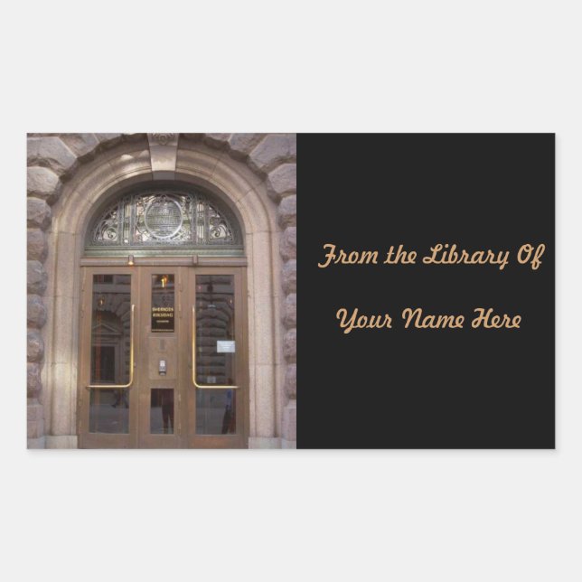 From The Library Of Customizeable Book Labels (Front)