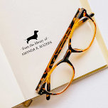 FROM THE LIBRARY OF DACHSHUND DOG LOVER RUBBER STAMP<br><div class="desc">Cute bookplate STAMP with your personalised name, perfect for adding a personal touch to your cherished book collection. The bookplate features "From the Library of" and your name under a profile of a DACHSHUND DOG silhouette. Replace the name with your own using the template. A wonderful gift for any book...</div>