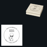 From the Library of Funny Alien Book Rubber Stamp<br><div class="desc">Introducing our new personalised book stamp featuring a name and a drawing of an alien holding a peace sign. This stamp is a fun and unique way to claim ownership of your books and show off your love for all things extraterrestrial. The stamp features a custom name field, allowing you...</div>