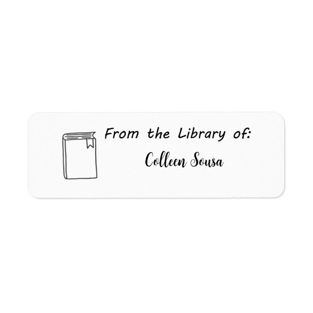 From the Library of Labels, School Book Stickers (Front)