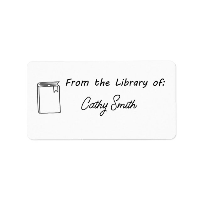 From the Library of Labels, Teacher Stickers (Front)