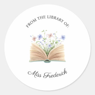 From the Library of Labels, Teachers Classic Round Sticker