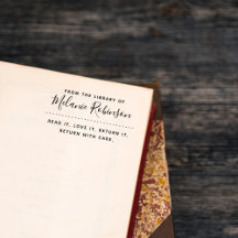 From The Library Of Name Read It Love It Return It