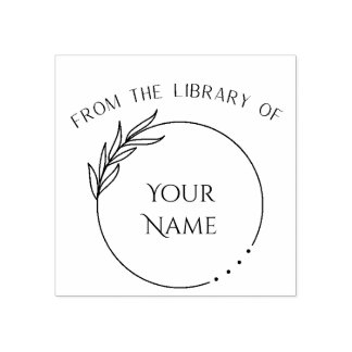 From The Library Of - Personalised Book Stamp