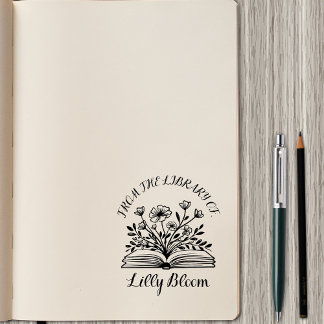 From the Library Of – Personalised Name Rubber Stamp