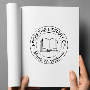 From the Library Of – Personalised Name Rubber Stamp