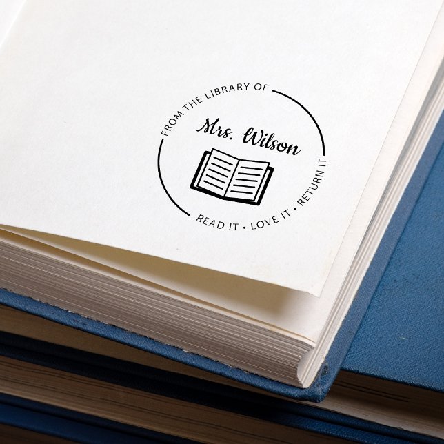 From The Library Of Teacher Rubber Stamp (Creator Uploaded)