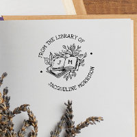 From The Library Of Vintage Botanical Book Initial